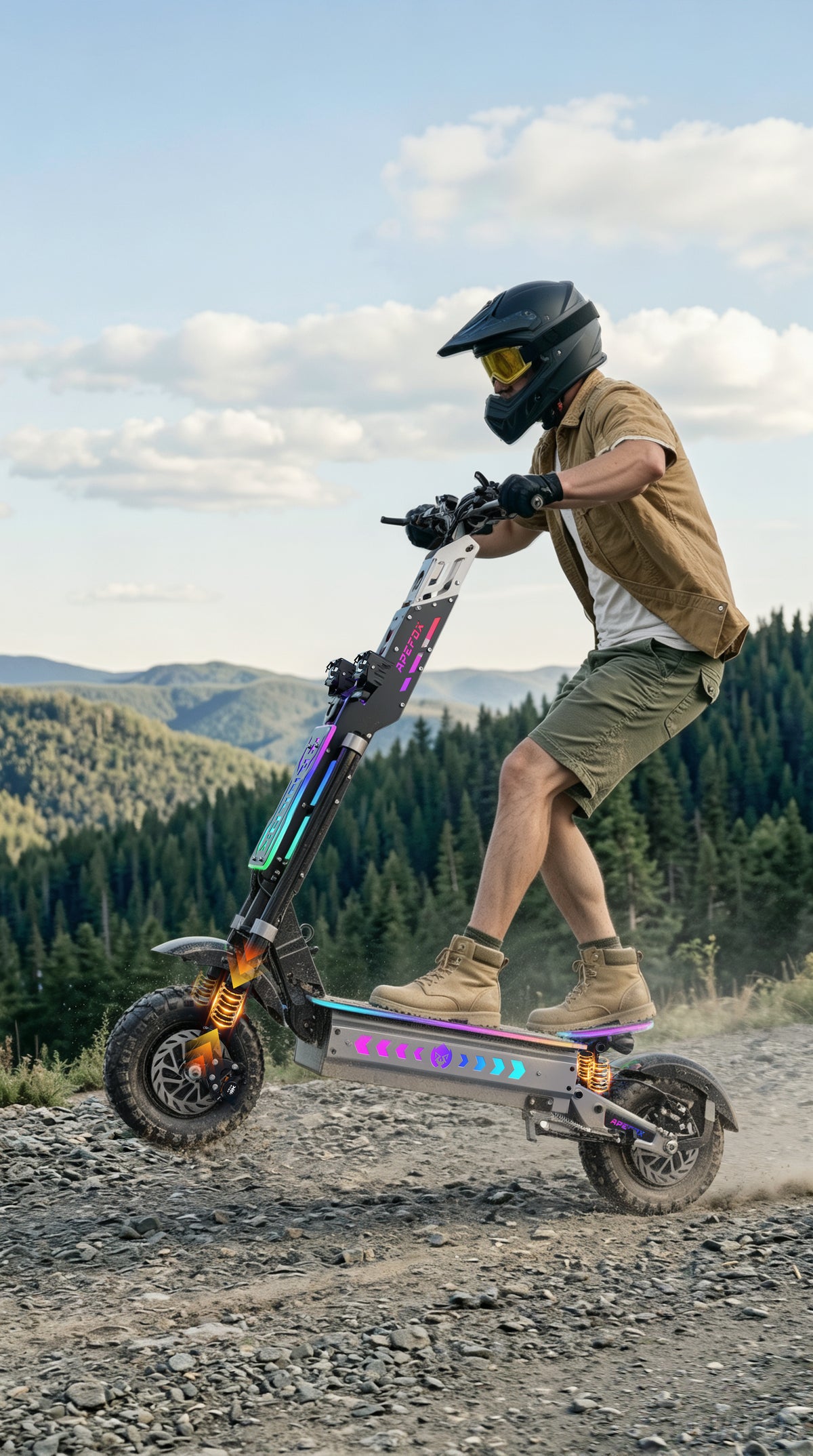 APEFOX T90 ULTRA elsparkcykel med dubbla laddningsportar – Wheelyshop