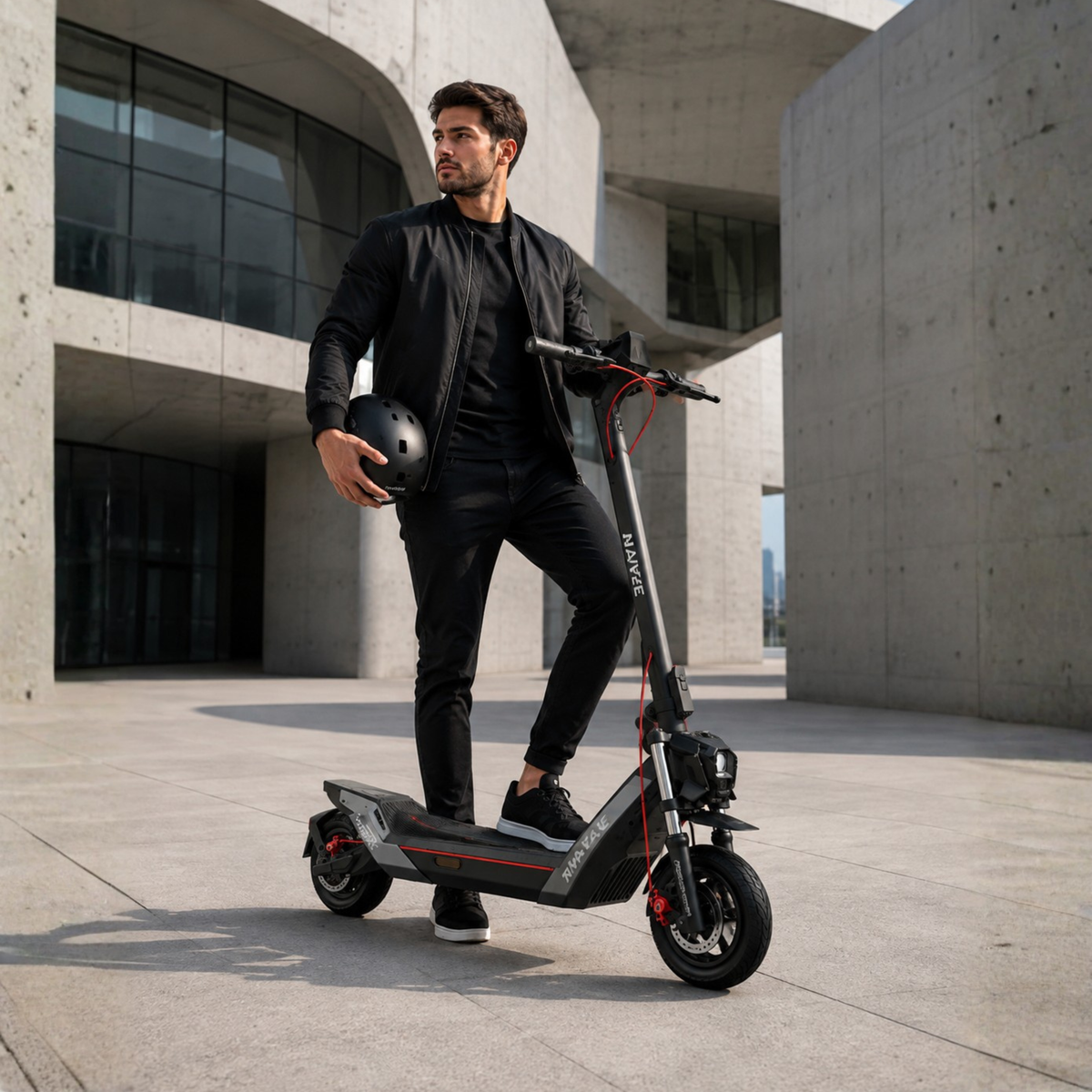 NAVEE NT5 Max elsparkcykel med rekommenderad maxlast på 150 kg – Wheelyshop