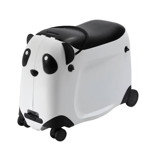 Åkbar resväska för barn – Panda Edition - Åkbar resväska - Wheelyshop