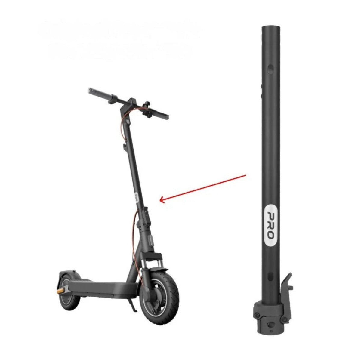 Styrstam + vikmekanism Xiaomi 5 Pro - Reservdel - Wheelyshop