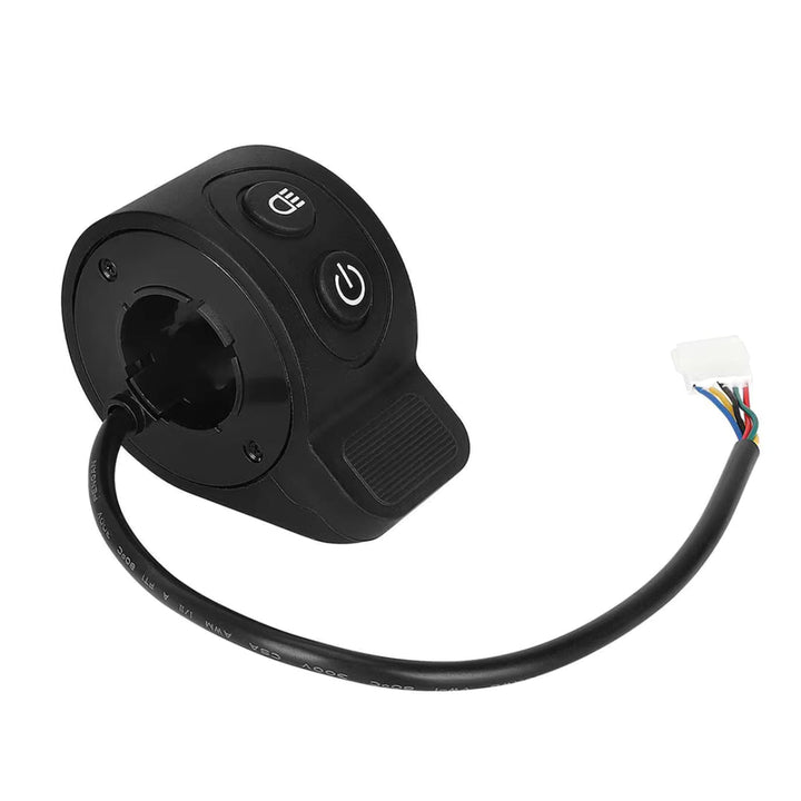 Acceleratore a pollice per HX X6/X7/X8 in nero, vista di sbieco