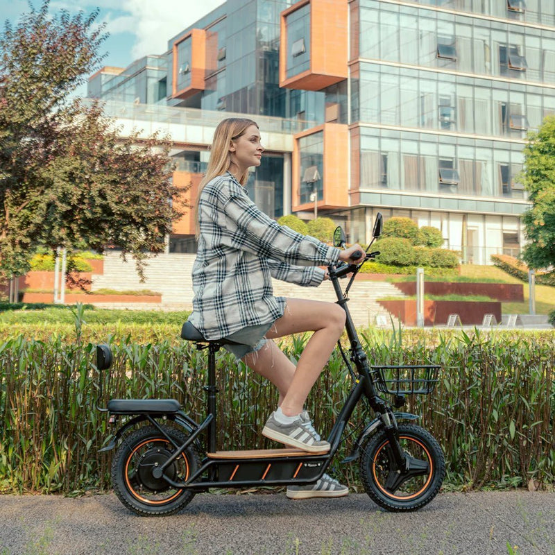 Elsparkcyklar med integrerad sadel – Bekvämt, praktiskt och populärt!
