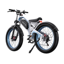 Fat bike elettrica Duotts N26 vista di fronte in colore grigio