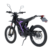 Moto da cross elettrica 79BIKE Falcon Pro RL vista di tre quarti in colore nero
