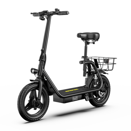 APEFOX C14 elsparkcykel med sadel och 500W motor för bekväma vardagsresor – Wheelyshop