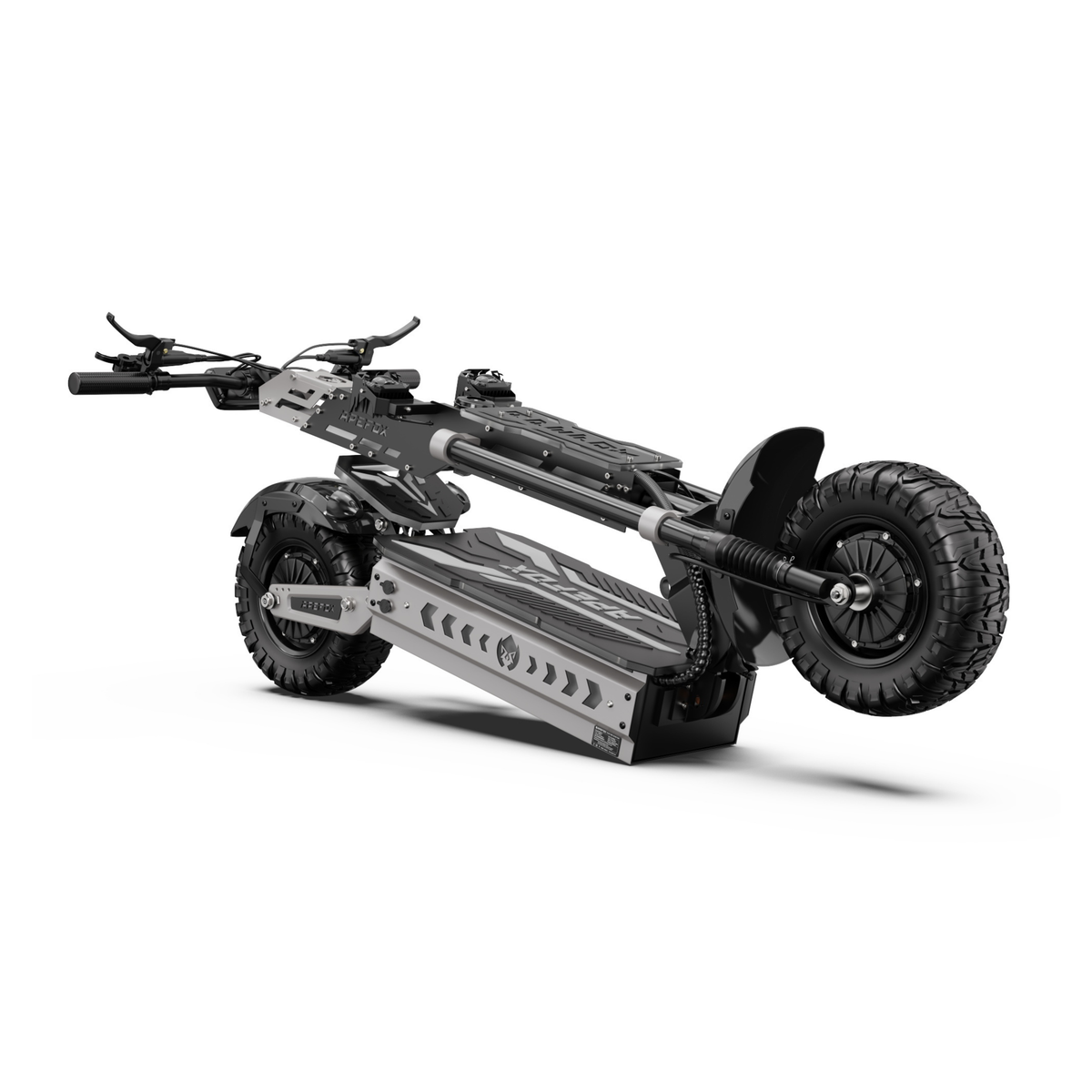 Monopattino elettrico APEFOX T90 ULTRA piegato da dietro