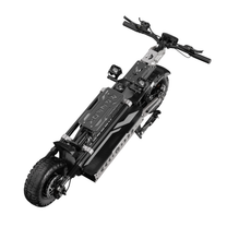 Monopattino elettrico APEFOX T90 ULTRA piegato, di fronte