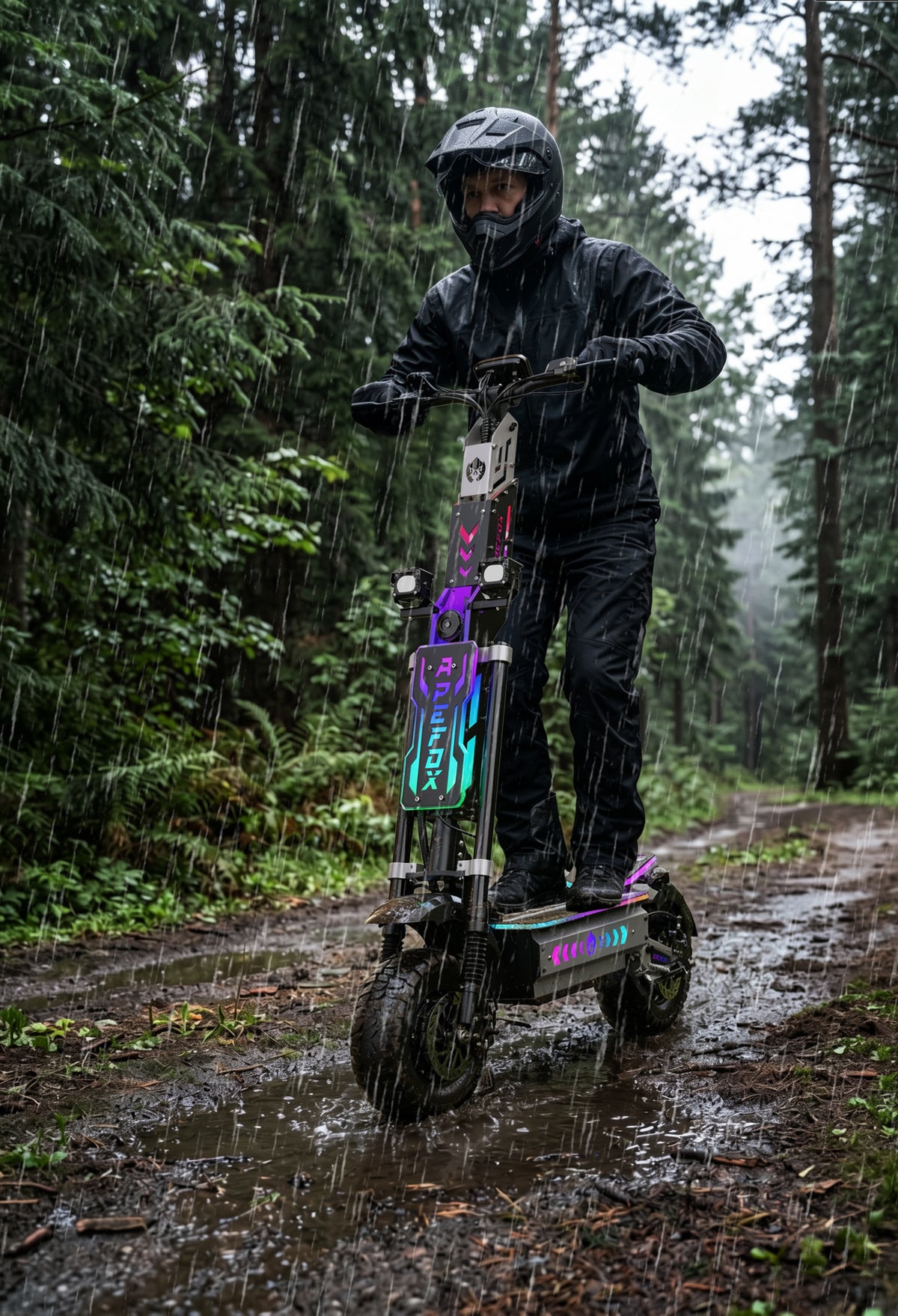 APEFOX T90 ULTRA elsparkcykel med full fjädring fram och bak – Wheelyshop