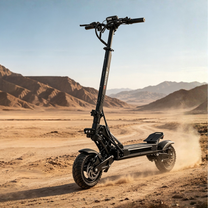 Monopattino elettrico BOYUEDA G2 visto di lato nel deserto