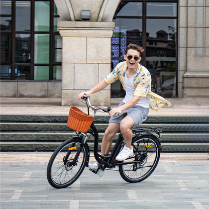 Bici elettrica DYU C6 con 2 freni a disco – Wheelyshop
