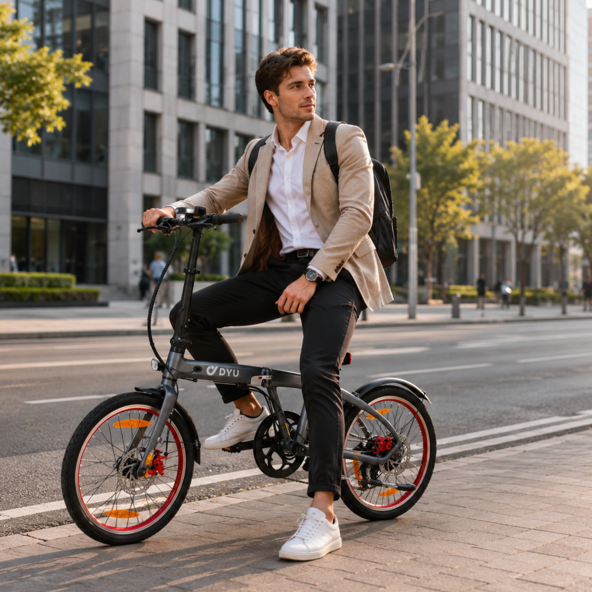 DYU SP1 vikbar elcykel med snabb hopfällning för smidig förvaring – Wheelyshop