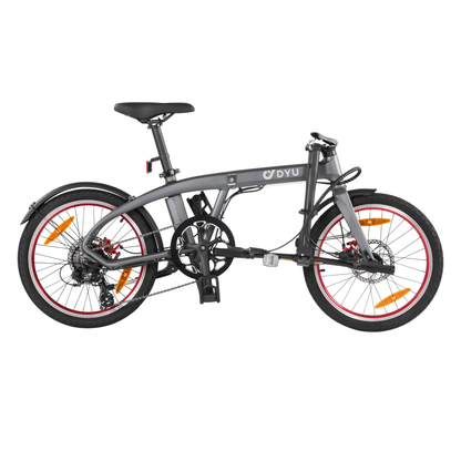 DYU SP1 vikbar elcykel med borstlös 250W bakhjulsmotor och 35 Nm vridmoment – Wheelyshop