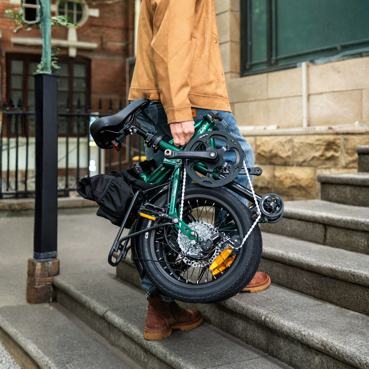 ENGWE ZIP vikbar elcykel med 160 mm bromsskivor för trygg inbromsning – Wheelyshop