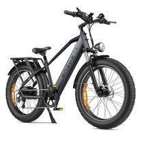 Fat bike elettrica ENGWE E26 vista di tre quarti da dietro in colore grigio