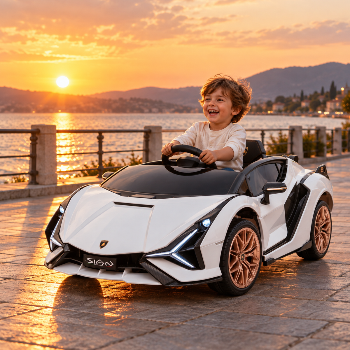 Macchina elettrica per bambini Lamborghini Sian - Wheelyshop