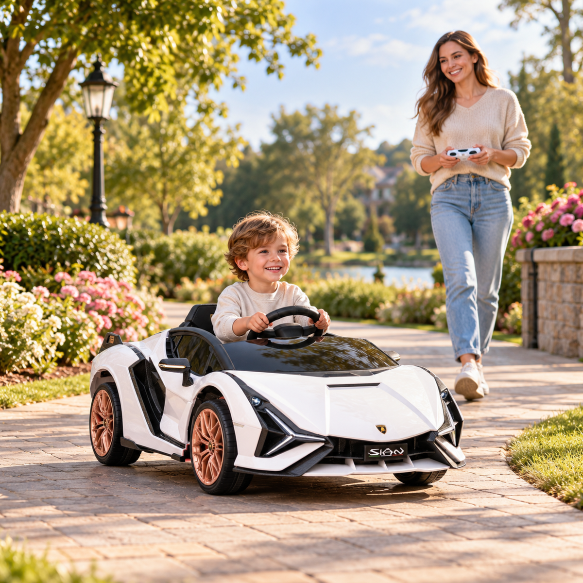 Macchina elettrica per bambini Lamborghini Sian - Wheelyshop
