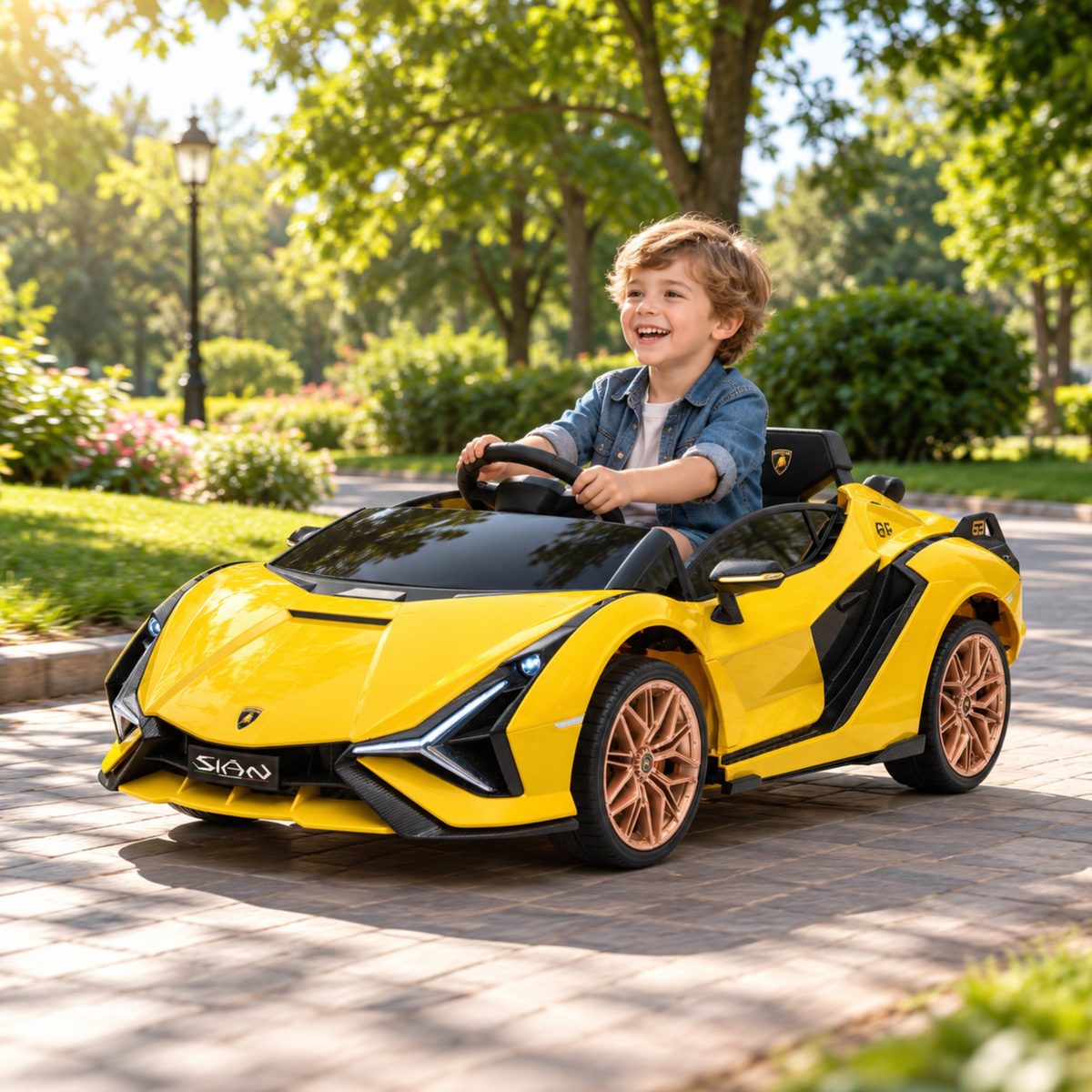 Macchina elettrica per bambini Lamborghini Sian - Wheelyshop