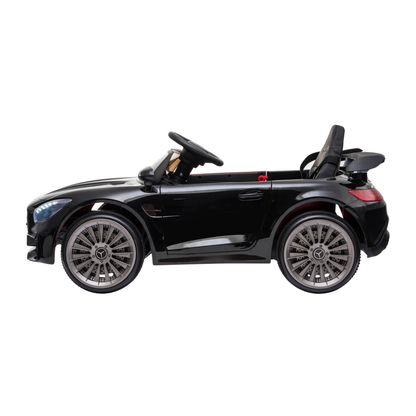Auto elettrica per bambini Mercedes AMG GT vista di lato in colore nero