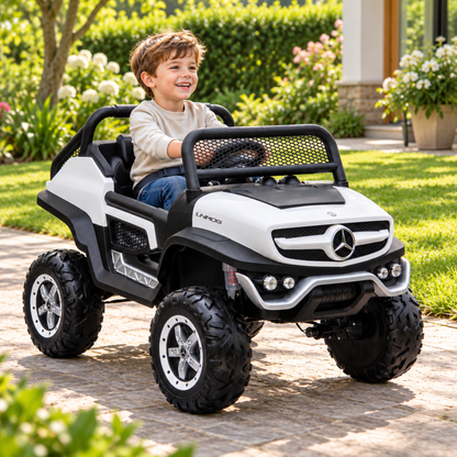 Macchina elettrica per bambini Mercedes Benz Unimog Truck - Wheelyshop