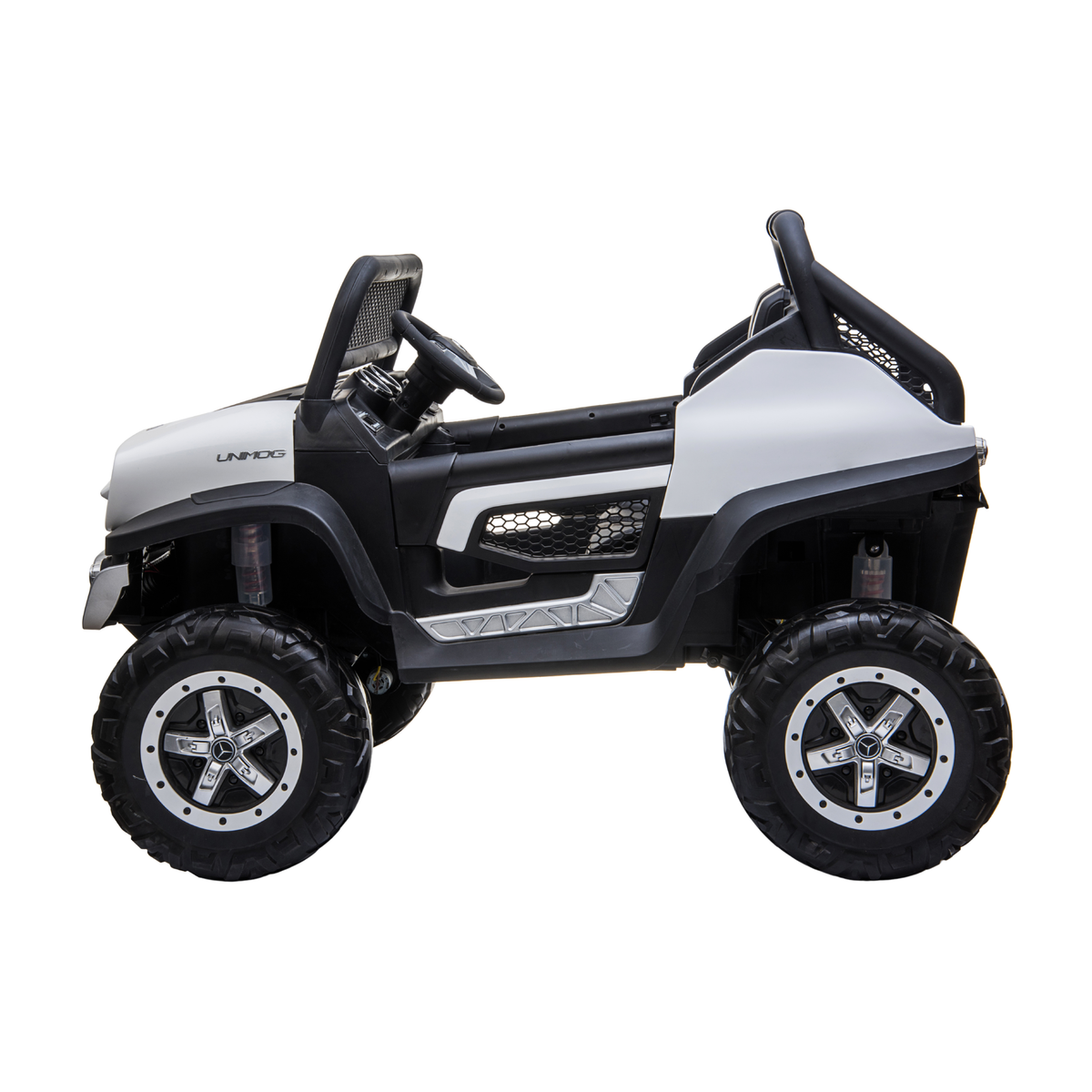 Macchina elettrica per bambini Mercedes Benz Unimog Truck con batteria 12V 7Ah – Wheelyshop