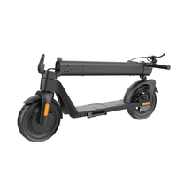 Monopattino elettrico HX D01 piegato, in vista di tre quarti