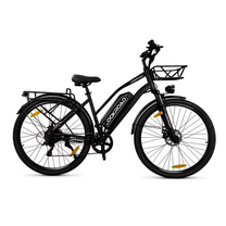 Bici elettrica LOOKROAD L28 vista di lato in colore nero