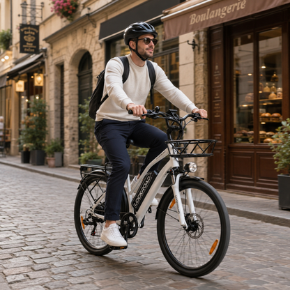 LOOKROAD L28 elcykel med fullstor stålram – Wheelyshop