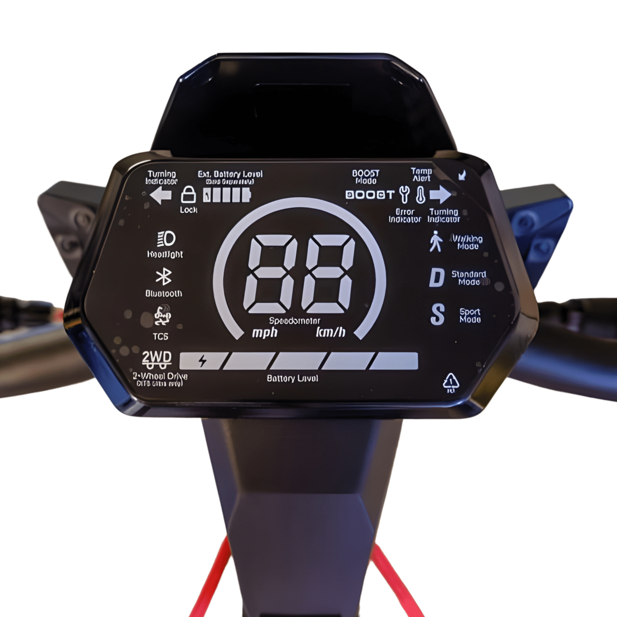 Primo piano del display del NAVEE XT5 Max