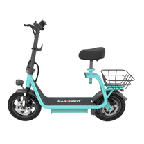 Monopattino elettrico Nanrobot M5 visto di lato in colore turchese