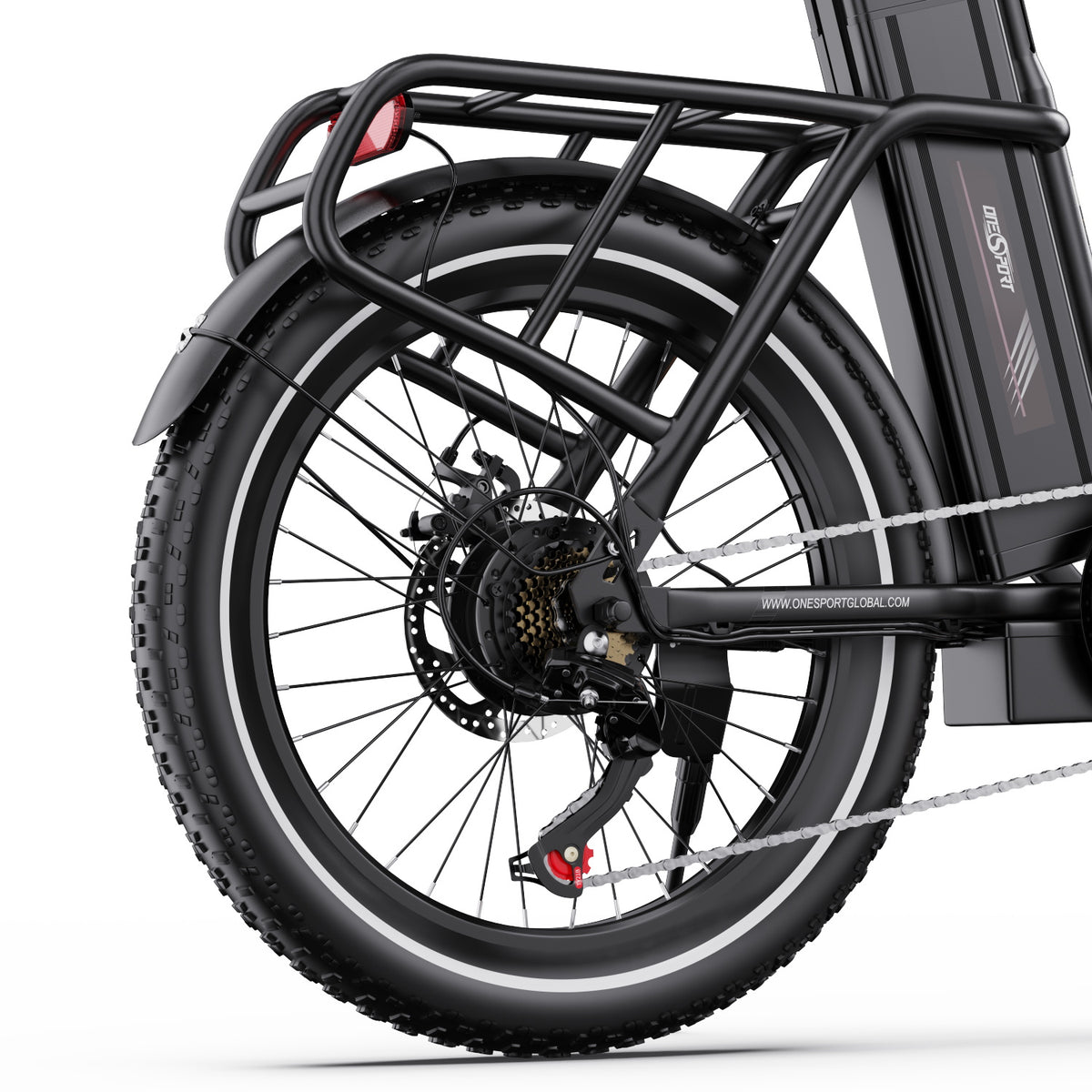 Portapacchi dell'OneSport OT16-2 in colore nero