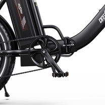 Guarnitura e pedali dell'OneSport OT16-2 in colore nero