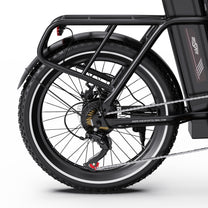 Ruota posteriore dell'OneSport OT16-2 in colore nero