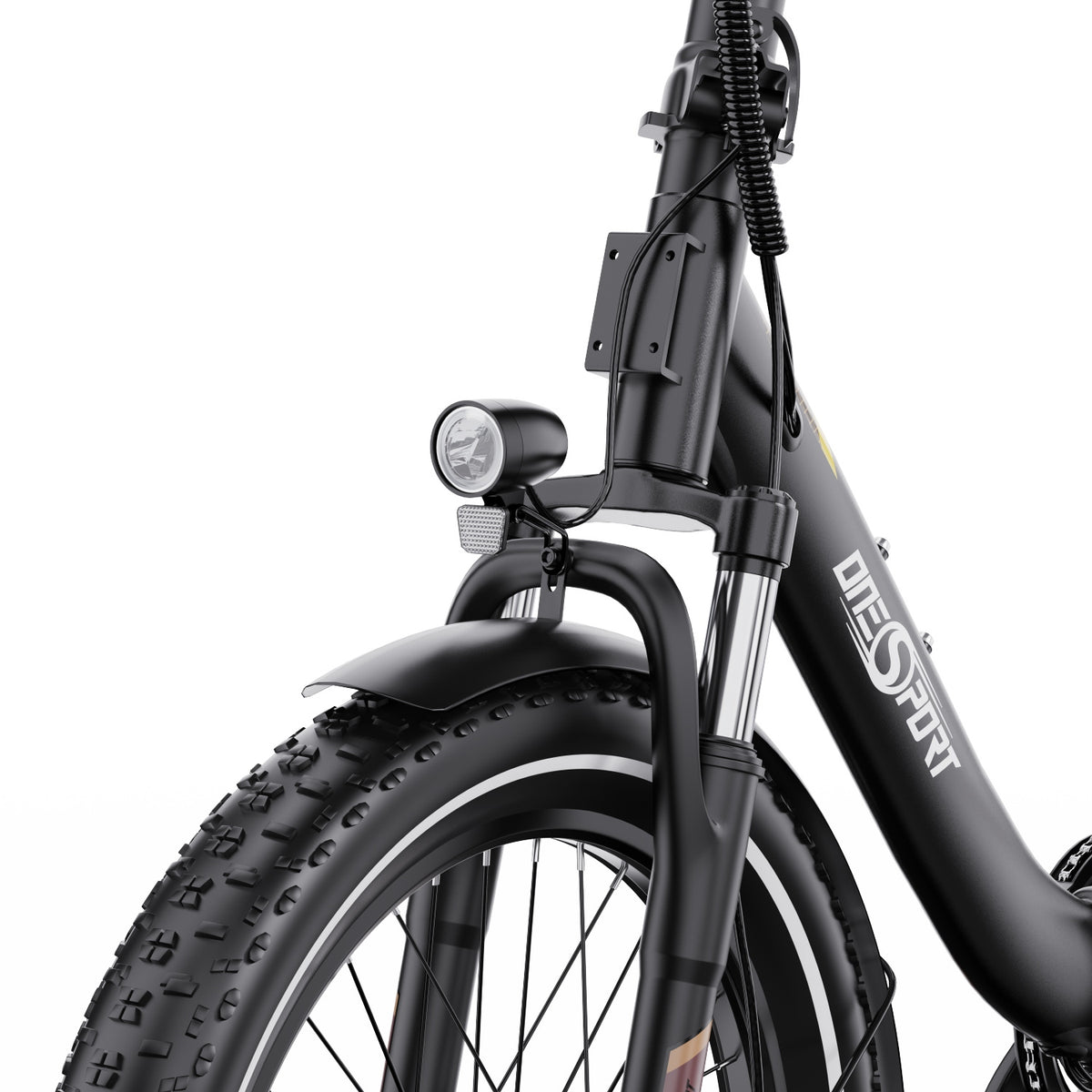 Faro anteriore dell'OneSport OT16-2 in colore nero