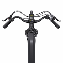 OneSport OT05 Max manubrio dall'alto con display, leve dei freni, comando del cambio e manopole ergonomiche