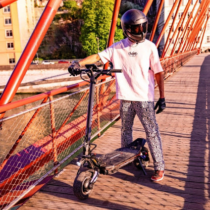 ROVORON S7 (DGT) elsparkcykel med främre, bakre och ambient-belysning – Wheelyshop