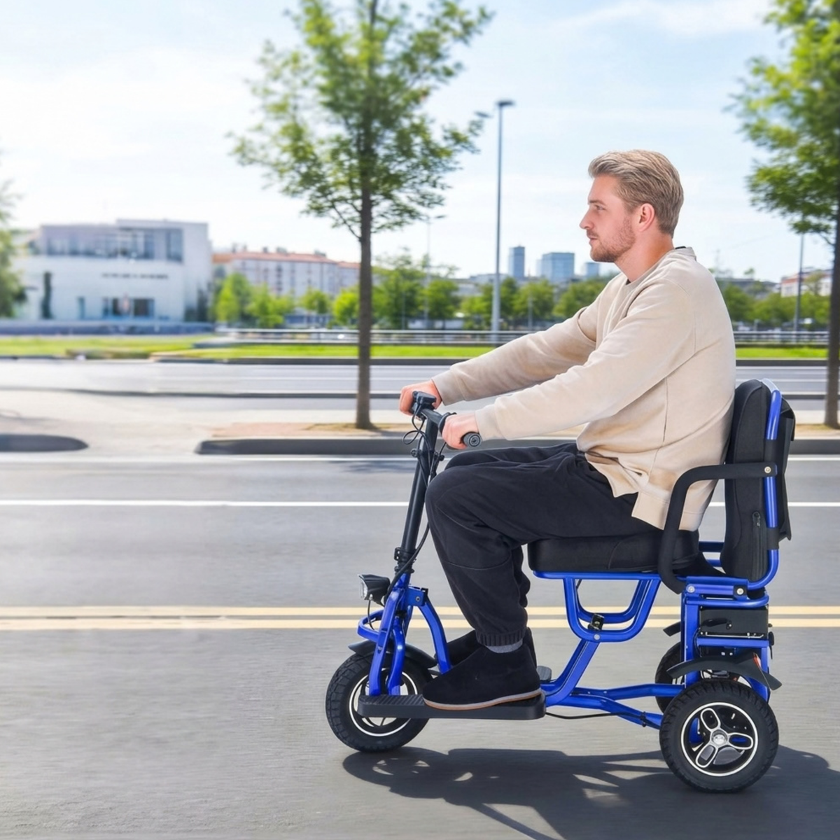 SJGOOD M2 BV FRT MB permobil med tre körlägen – Wheelyshop