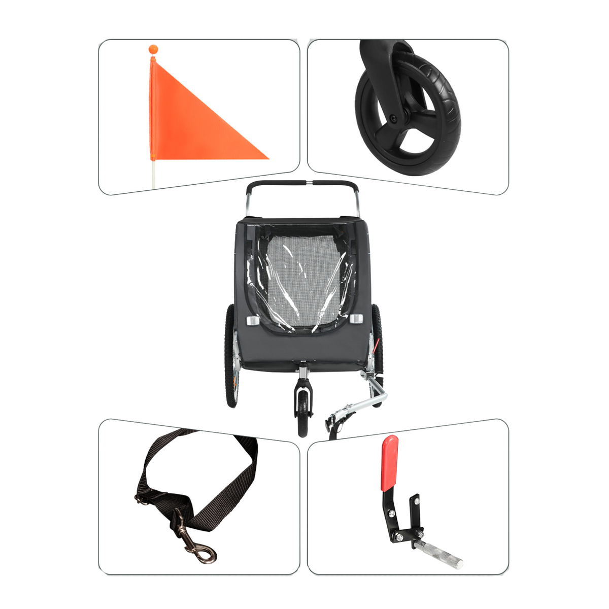 Smart husdjursvagn cykel 10202B