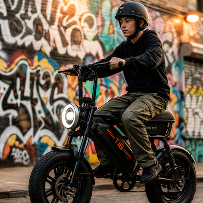 URLIFE T16 elcykel med lång räckvidd upp till 100 km – Wheelyshop