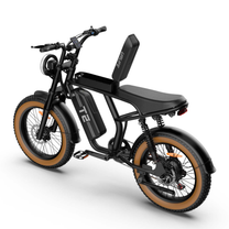Fat bike elettrica URLIFE T2 vista di tre quarti da dietro dall'alto