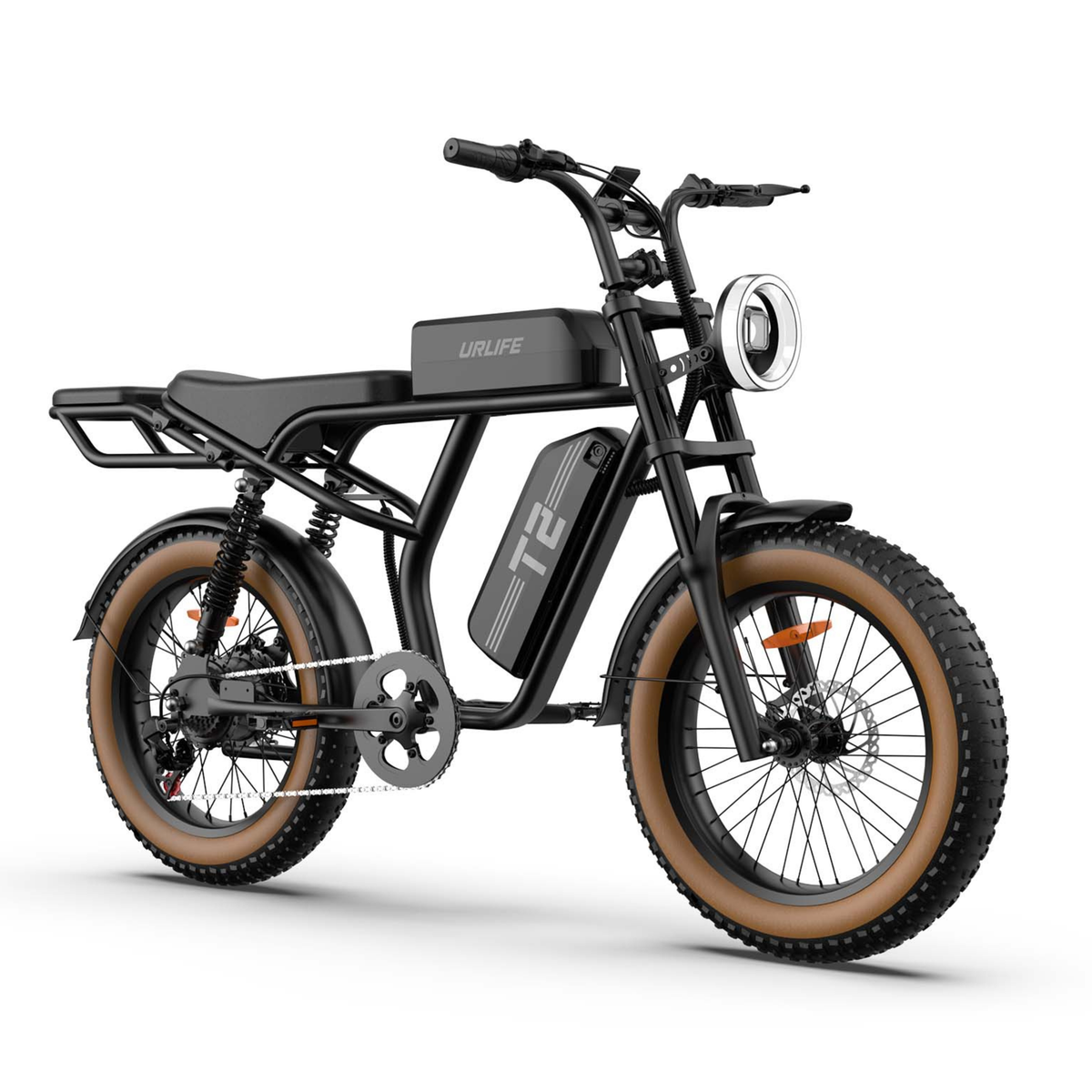 Fat bike elettrica URLIFE T2 vista dal lato opposto