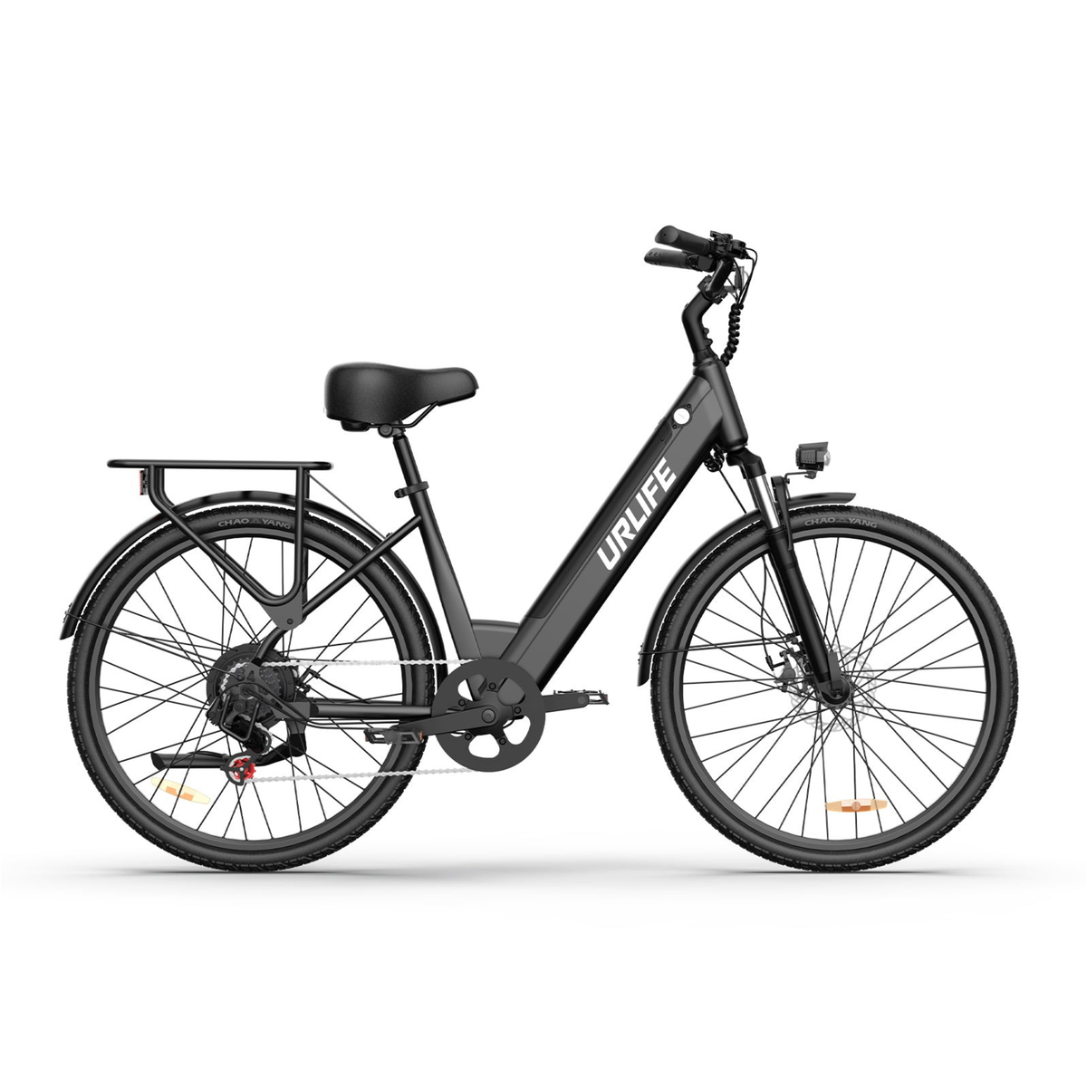 URLIFE E26 elcykel med främre fjädring för mjuk körning – Wheelyshop