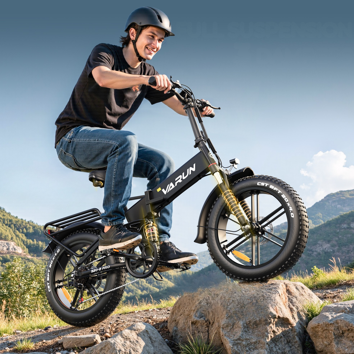 VARUN S20-2 Pro elcykel med upp till 65 km räckvidd – Wheelyshop