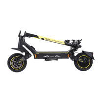Monopattino elettrico Wheely - H7 visto di lato con piantone abbassato e cavalletto visibile