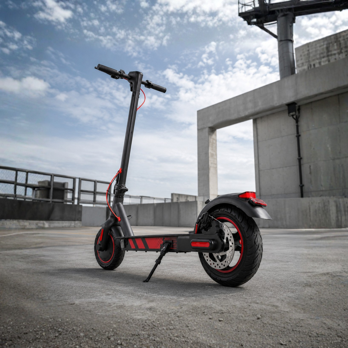 Monopattino elettrico Wheely J04 visto di tre quarti in città