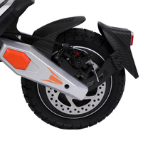 Ruota posteriore di Wheely - J18 con freno a disco, parafango e forcellone grigio con dettagli arancioni
