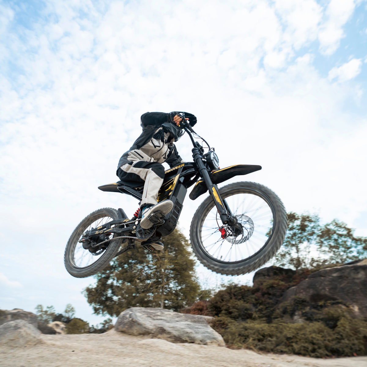 ZONVEER ZX3 elcykel med off-road-däck och tre körlägen – Wheelyshop