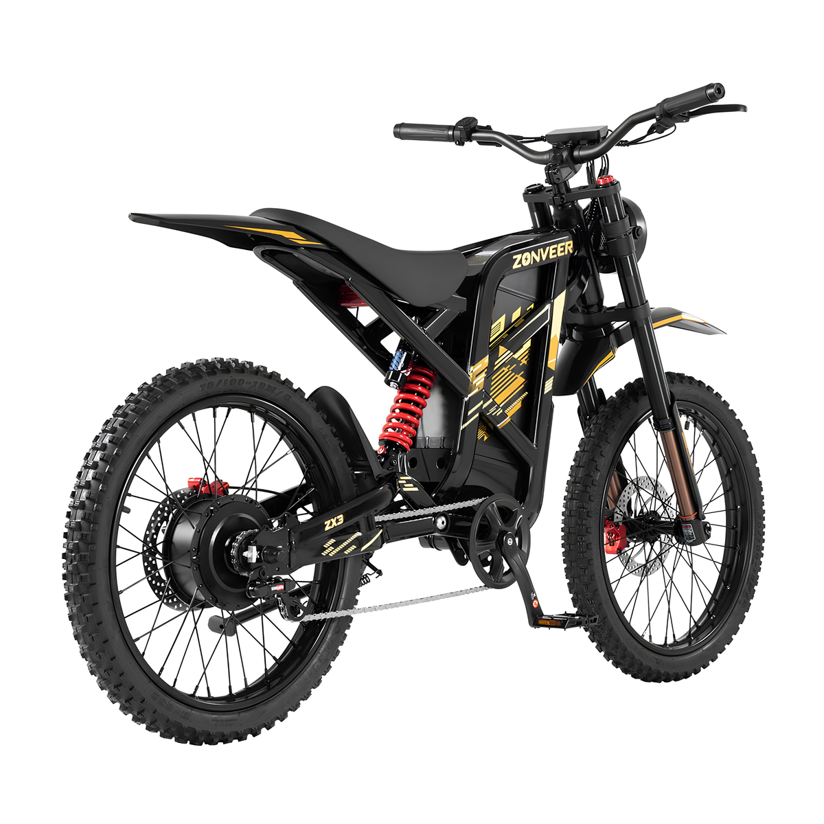 ZONVEER ZX3 elcykel med 19-tums off-road-luftdäck – Wheelyshop