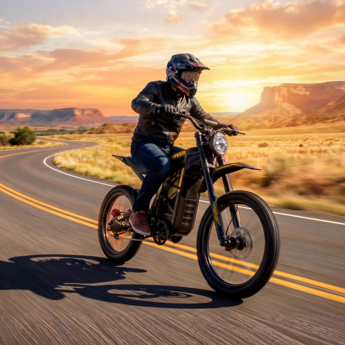 ZONVEER ZX3 elcykel med 48V 25Ah-batteri och 105 km räckvidd – Wheelyshop