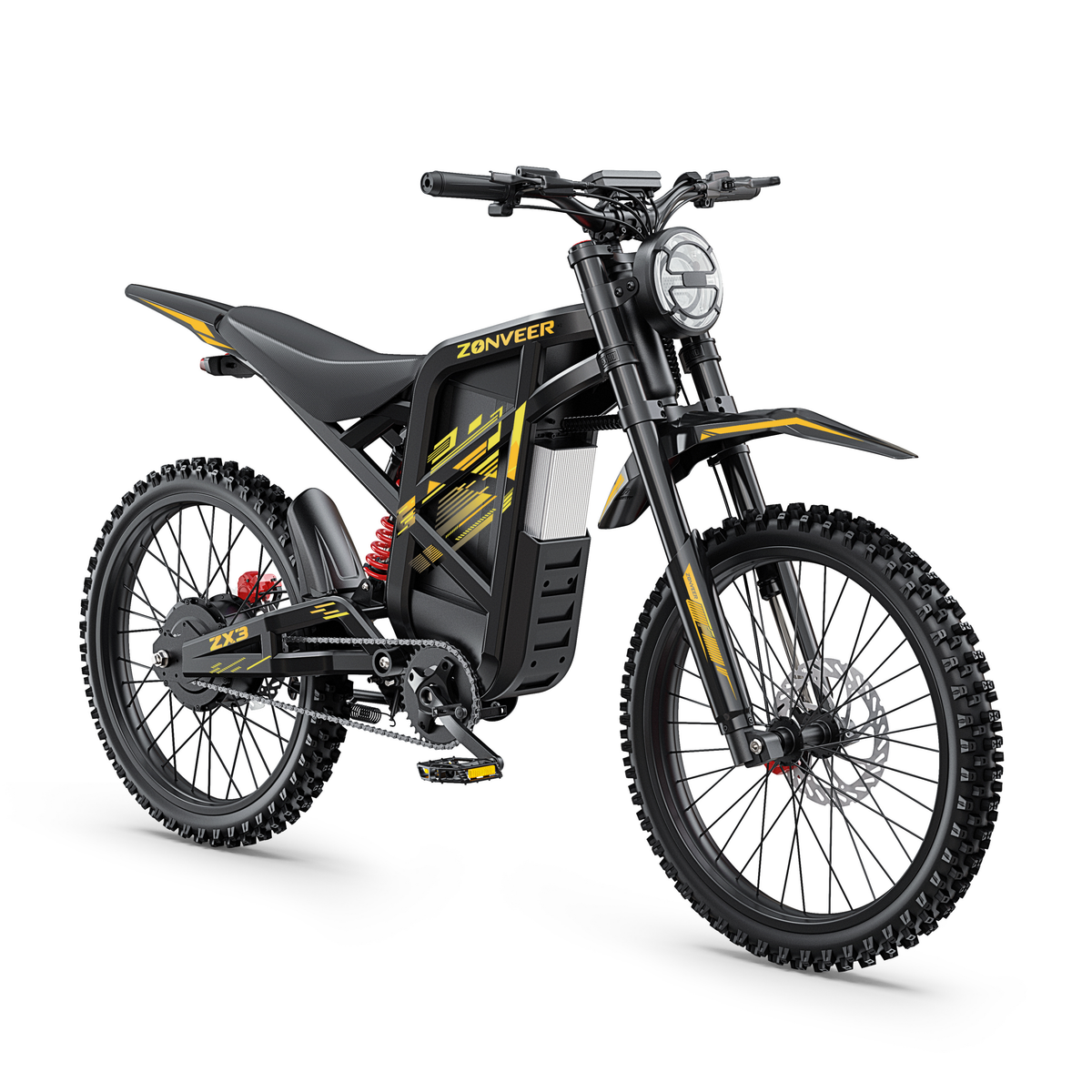 ZONVEER ZX3 elcykel med hydrauliska skivbromsar fram och bak – Wheelyshop
