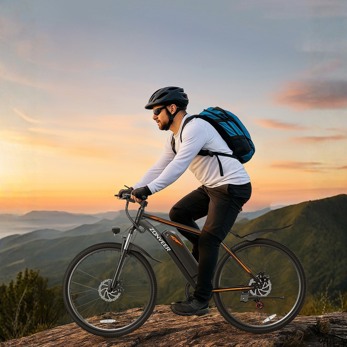 ZONVEER M26 bicicletta elettrica con sospensione anteriore – Wheelyshop